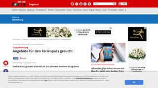 
                            10. Stadt Oldenburg: Angebote für den Ferienpass gesucht - FOCUS Online