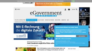 
                            13. Stadt Osnabrück vergibt Kita-Plätze online - eGovernment Computing