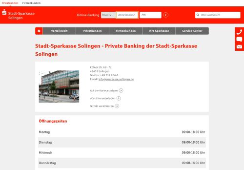 
                            8. Stadt-Sparkasse Solingen - Private Banking der Stadt-Sparkasse ...