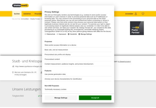 
                            9. Stadt- und Kreissparkasse Erlangen Höchstadt ... - Immowelt