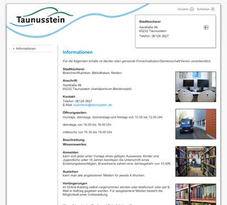 
                            2. Stadt- und Schulbücherei | Stadt Taunusstein