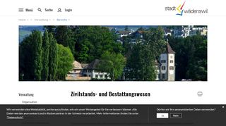 
                            12. Stadt Wädenswil - Zivilstands- und Bestattungswesen