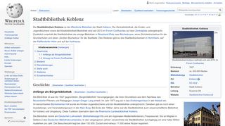 
                            13. Stadtbibliothek Koblenz – Wikipedia