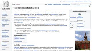 
                            11. Stadtbibliothek Schaffhausen – Wikipedia