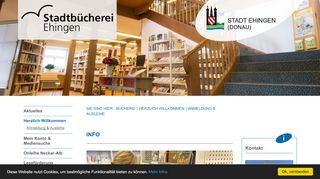 
                            2. Stadtbücherei Ehingen | Medienverlängerung |