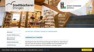 
                            7. Stadtbücherei Ehingen | Veranstaltungskalender |