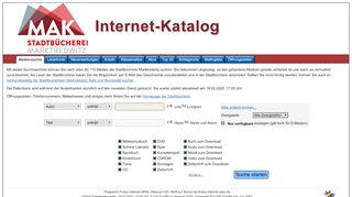 
                            2. Stadtbücherei Marktredwitz - datronic - Findus Internet-OPAC