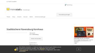 
                            13. Stadtbücherei Ravensburg<br />Kornhaus (Ravensburg) | Kommende ...