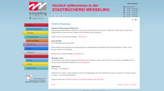 
                            8. Stadtbücherei Wesseling - Online Kataloge