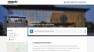 
                            12. Stadthalle Gersthofen Gersthofen - Tickets online bestellen für Events ...