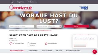 
                            11. Stadtleben Café Bar Restaurant in Krefeld – speisekarte.de