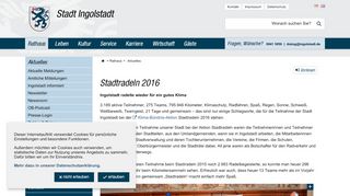 
                            10. Stadtradeln 2016 - Stadt Ingolstadt