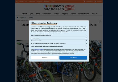 
                            13. Stadtradeln in Darmstadt vom 26. Mai bis zum 15. Juni 2018 ...