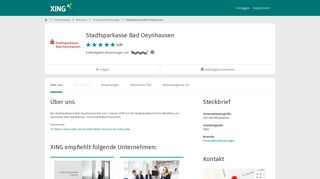 
                            11. Stadtsparkasse Bad Oeynhausen als Arbeitgeber | XING Unternehmen