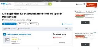 
                            10. ▷ Stadtsparkasse Blomberg-Lippe | Tel. (05236) 5... - - 11880.com