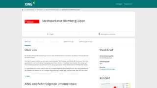 
                            8. Stadtsparkasse Blomberg/Lippe als Arbeitgeber | XING Unternehmen