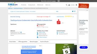 
                            12. ▷ Stadtsparkasse Grebenstein Geschäftsstelle Hohenkirchen | Tel ...