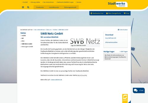 
                            2. Stadtwerke Bielefeld - SWB Netz GmbH