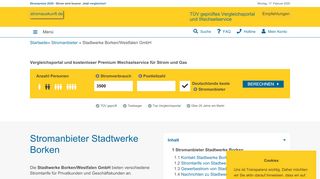 
                            6. Stadtwerke Borken/Westfalen GmbH - StromAuskunft