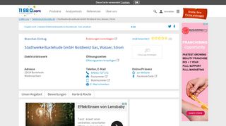 
                            8. ▷ Stadtwerke Buxtehude GmbH Notdienst Gas, Wasser, Strom | Tel ...