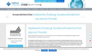 
                            6. Stadtwerke Duisburg: Kundenzufriedenheit hat oberste Priorität ...