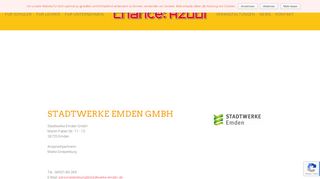 
                            11. Stadtwerke Emden GmbH - Chance: Azubi