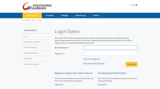 
                            5. Stadtwerke Garbsen - Online-Service