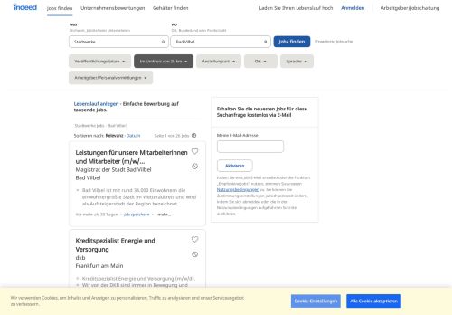 
                            11. Stadtwerke Jobs in Bad Vilbel - Februar 2019 | Indeed.com