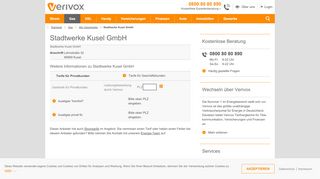 
                            6. Stadtwerke Kusel GmbH - Verivox