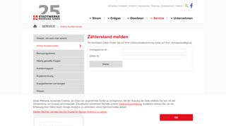 
                            3. Stadtwerke Meerane GmbH - Zählerstand melden