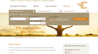 
                            3. Stadtwerke Mühlheim - Online-Service