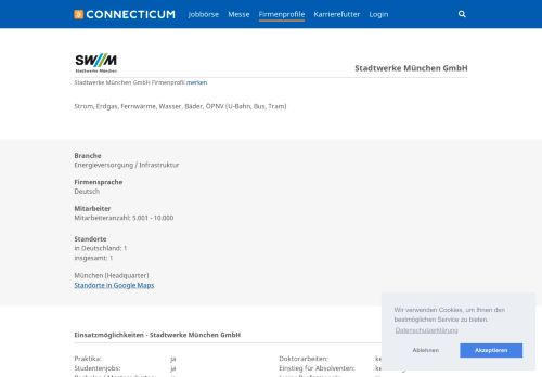 
                            13. Stadtwerke München | Arbeitgeber - Karriere - Profil - Connecticum