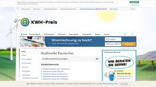 
                            12. Stadtwerke Passau Gas - Gaspreise, Gastarife - SWP Passau ...