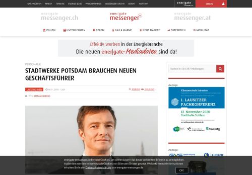 
                            13. Stadtwerke Potsdam brauchen neuen Geschäftsführer - energate ...