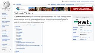 
                            12. Stadtwerke Tübingen – Wikipedia