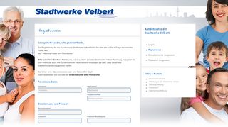 
                            6. Stadtwerke Velbert Kundenkonto Online - Registrieren