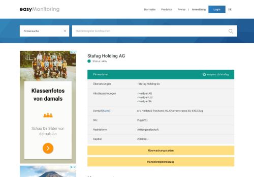 
                            10. Stafag Holding AG, Zug - Kontakt - Easymonitoring