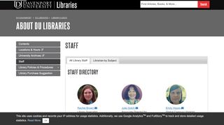 
                            7. Staff - About DU Libraries - Library Guides at Davenport University