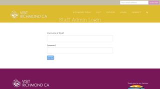 
                            9. Staff Admin Login | Visit Richmond California