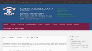 
                            13. Staff Development Seminar 2018 - Loreto College Kolkata