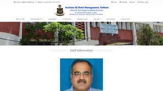 
                            10. Staff Information - IHM, Kolkata