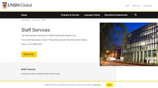 
                            8. Staff Intranet - UNSW Global