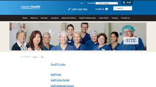 
                            1. Staff Links - Content - Eastern Health