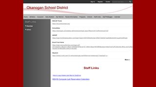 
                            13. Staff Links / Overview - Okanogan School District