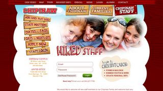 
                            9. Staff Login - Camp Chipinaw