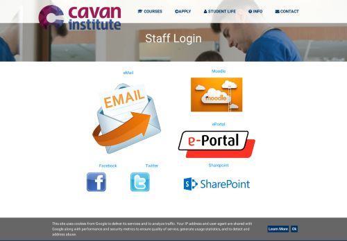 
                            2. Staff Login | Cavan Institute Further Education Provider