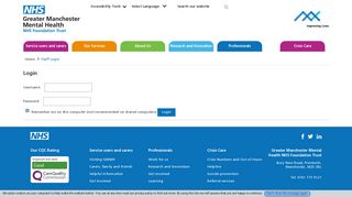 
                            5. Staff Login - Greater Manchester Mental Health NHS FT