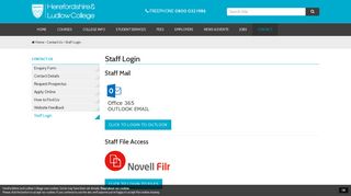 
                            10. Staff Login - Herefordshire and Ludlow College