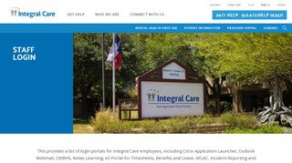 
                            12. Staff Login - Integral Care