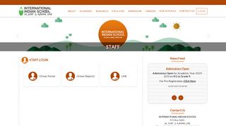 
                            11. Staff Login - International Indian School Ajman